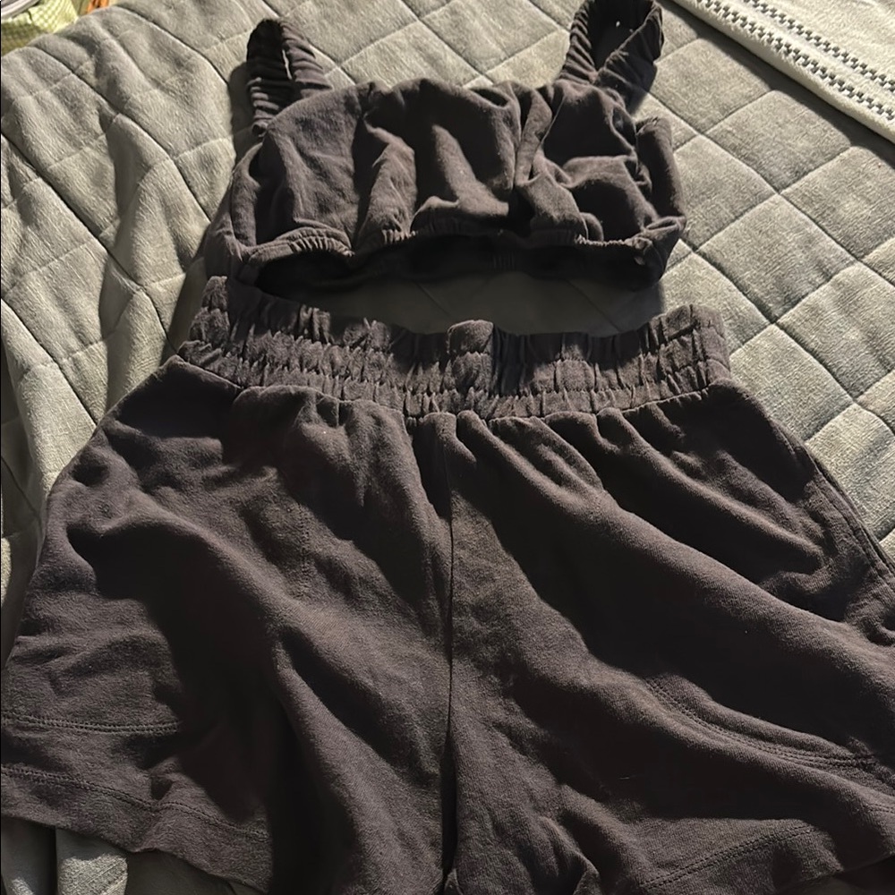 Charcoal Two-Piece Lounge Set